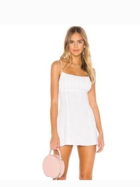 Superdown White Cami Mini Sleeveless Dress – Flirty Bodycon Summer Party Dress